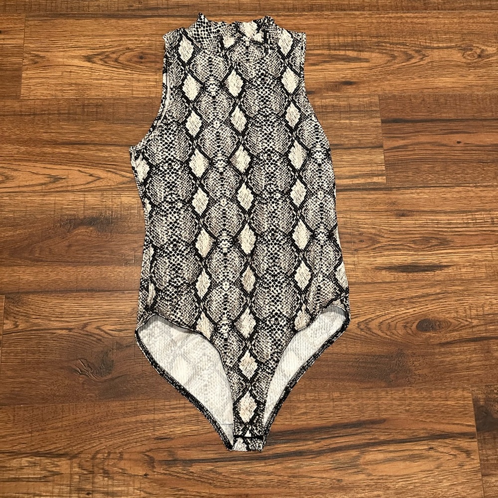 Snakeskin bodysuit
